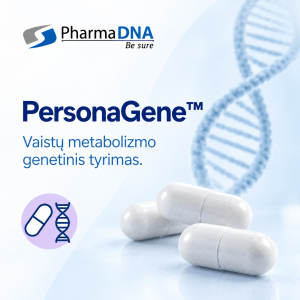 PersonaGene: Vaistų metabolizmo genetinis tyrimas